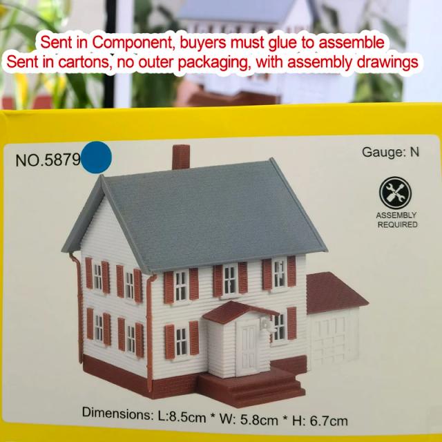 Modelo 1/160 N: Manutenção e Construção de Locomotivas em Plástico para Layouts de Trem e Peças DIY