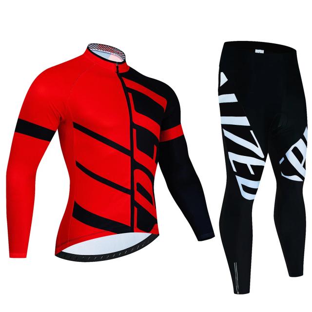 Conjunto Ciclismo Masculino Manga Longa Proteção Solar Roupa MTB