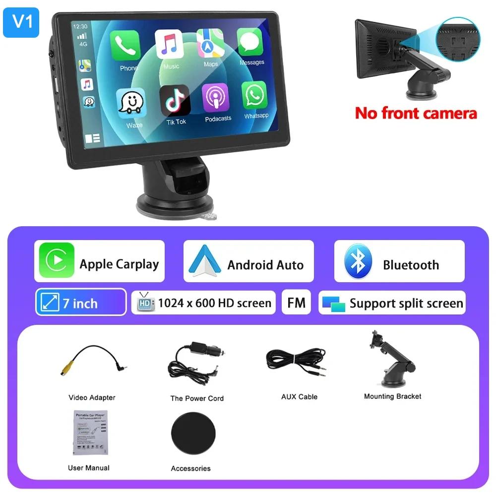 Podofo-Espelho De Carro Gravação De Vídeo Monitor Sem Fio, Painel Auto Android, DVR, Navegação GPS, Tela Carplay, 6.86 ", 9.3" - Image 1