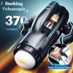 Bermuda masturbador poderoso sucção a vácuo boquete pistão de alta velocidade telescópica aquecimento masculino masturbação copo brinquedos sexuais para homem - Image 4