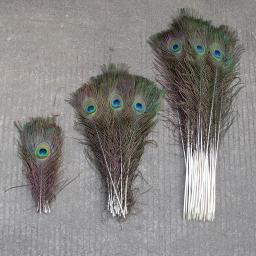 Penas de pavão natural para joalheria, plumas longas, acessórios de festa artesanais, decoração por atacado, 25 30 40 50 60 65cm - Image 4