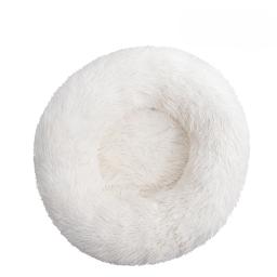 Cama redonda de pelúcia para inverno, Pet fornecimentos macios e confortáveis, Pet acessórios - Image 6