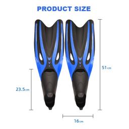 Rubber Snorkeling Swimming Fin, calçados esportivos aquáticos, sapatos de praia profissionais, nadadeira de mergulho antiderrapante, conforto flexível, adultos, presente - Image 4