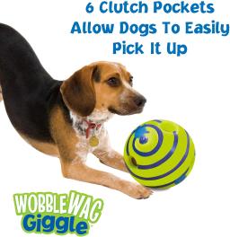 Wobble Wag Toy Para Animais De Estimação, Bola De Brilho, Brinquedo Interativo Do Cão, Sons Divertidos, Quando Rolados ou Abalados, Animais De Estimação Saber Melhor Como Visto Na TV - Image 5