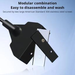 Aquário Algas Raspador Cleaner Long Handle Destacável Tanque Navalha Lâmina Vidro Cleaner Ferramenta Aquário Cleaner Brush - Image 3