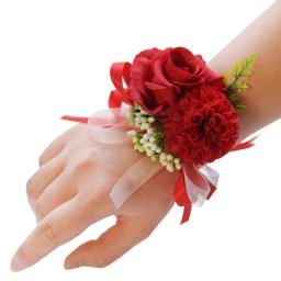 Flor de pulso para noiva e dama de honra, floresta fresca, anjo eterno, seda artificial, casamento ao ar livre, 7cm - Image 5