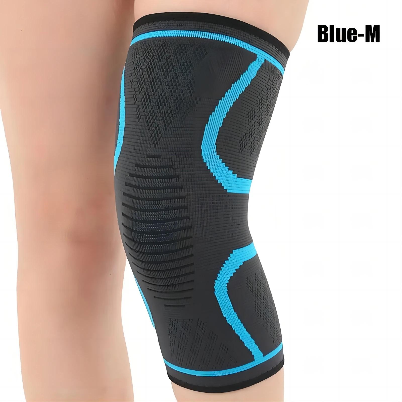 Elastic Nylon Knee Support Braces, Sport Compression Knee Pad, Manga para Fitness, Corrida, Ciclismo, Basquete, Voleibol, 1Pc - Image 1