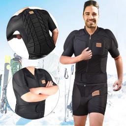 BenKen Equipamento de proteção ultraleve para esqui ao ar livre, armadura anticolisão, protetor traseiro da coluna, camisas esportivas pretas - Image 3