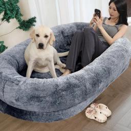 Cama De Espuma De Memória Para Animais Humanos, Tamanho Pet Supplies, Cama Tamanho Humano para Pessoas - Image 3