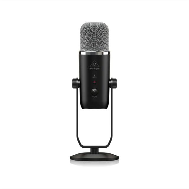 Microfone Condensador USB Behringer Bigfoot: Tudo-em-um para Vocais, Podcasting e Gravações de Campo