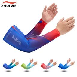 Braço mangas para proteção solar, manga de compressão para ciclismo, esportes, corrida, basquete, 1 par - Image 1