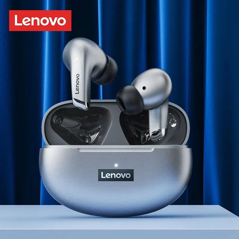 Lenovo-LP5 Fones De Ouvido Sem Fio Bluetooth, Fones De Música HiFi, Fones De Ouvido Esportivos, Fone De Ouvido À Prova D 'Água com Microfone, Novo, Original - Image 1