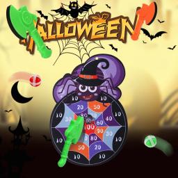 Natal e Halloween Machado Dardo Bola pegajosa Alvo Jogo de arremesso interno e externo Brinquedos de festa (incluindo 2 machos + 3 bolas) - Image 1