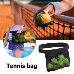 Saco portátil do recolhimento do tênis, Única prática bola esportes saco, Armazenamento cintura saco, Pique - Image 1
