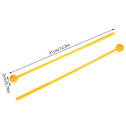 Percussão Drum Sticks para adultos e crianças, malho, baquetas, plástico, instrumento musical, brinquedos infantis, 2pcs, 31,0x2,0 cm - Image 6