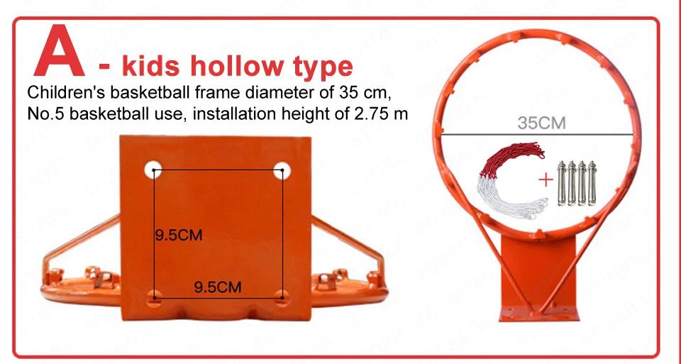Tabela de basquete para adultos e crianças, 45cm/35cm, metal sólido, cesta de tabela, argola, para adultos e crianças - Image 1