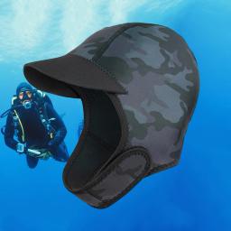 Neoprene Diving Head Cover para homens e mulheres, quente, à prova de frio, mergulho, natação, exterior, surf, vadear, inverno, 2mm - Image 4