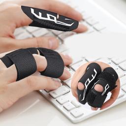 Protetor De Suporte De Manga De Dedo, Envoltório De Talas Pretas Para Vôlei De Basquete E Beisebol, Envoltório De Amigo Ajustável - Image 2