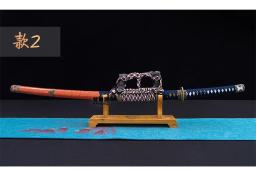 Espada samurai japonesa Katana Tachi, lâmina de madeira de wengué sólido de alta qualidade, acessórios de cobre/liga, não afiada - Image 3