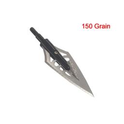 Broadhead Caça Arrowhead, Ponta Ponto para Recurve Bow Arrow, Tiro Alvo, Tiro com Arco Acessórios, 100-150 Grain, 1pc - Image 5