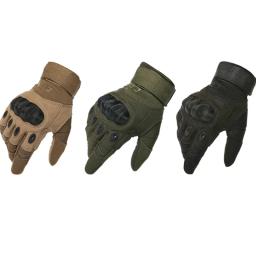 Luvas táticas de meio dedo para homens, equipamento protetor, paintball, airsoft, tiro, combate, antiderrapante, bicicleta, dedo cheio - Image 1
