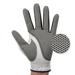 PLAYEAGLE-Luva de mão esquerda com grânulo antiderrapante para homens, luvas de proteção com marcador de bola, Golf Caretta, couro macio - Image 4