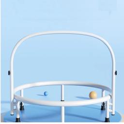 Trampolim para crianças, cama de salto dobrável, cama saltitante com apoio de braço, carga máxima 150kg, 40in - Image 4