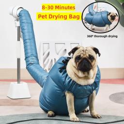 Portátil e dobrável Pet cabelo secagem sacos, grooming e limpeza kit de ferramentas, eficiente seco para cães, doméstico - Image 1