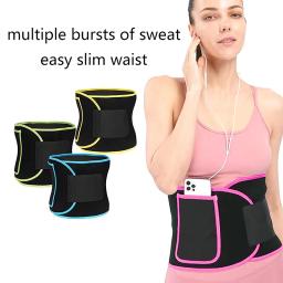 Suor Multifuncional Cinto De Proteção Da Cintura, Elastic Sports Belt, Body Sculpting, Fitness, Abdômen - Image 2