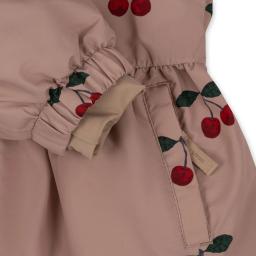 Konges slojd 2025 inverno bebê meninas cereja com capuz jaquetas de esqui macacão conjuntos meninas à prova dwindproof água vento resistente ao frio casaco - Image 5
