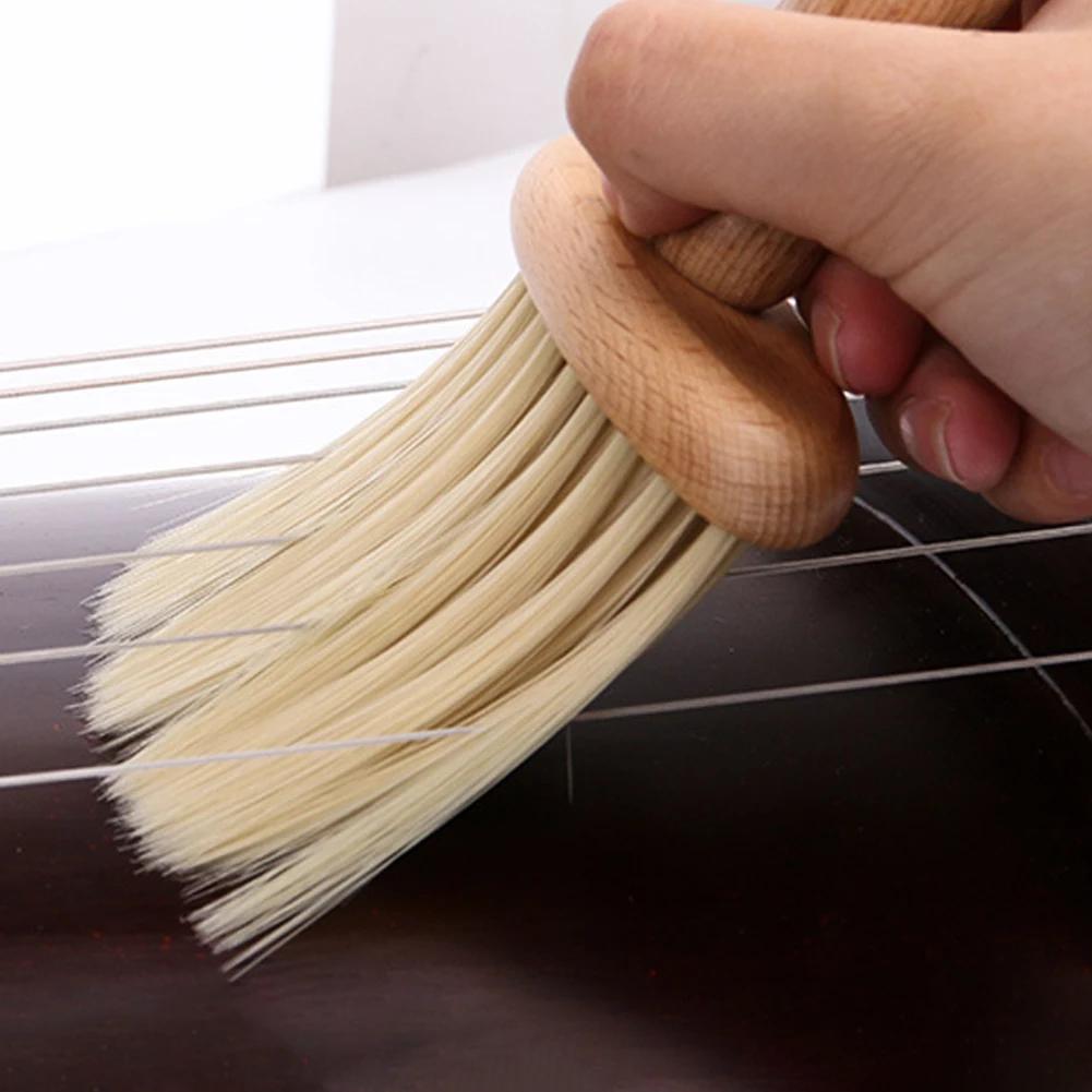Violino De Madeira Escova De Limpeza Handheld Cleaner, Remoção De Poeira, Escova De Cerdas, Acessórios De Instrumento De Cordas, Guzheng - Image 1