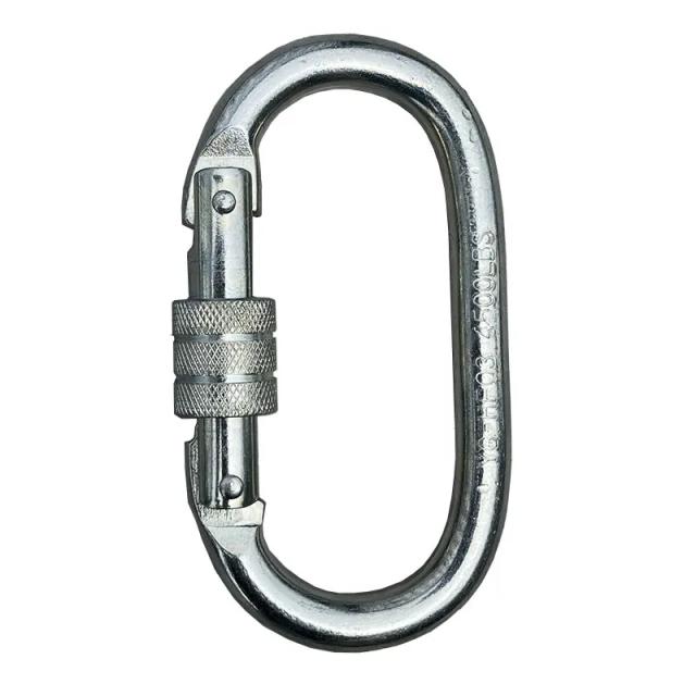 Gancho Mosquetão de Aço Forjado 23KN - Segurança Profissional para Escalada e Montanhismo