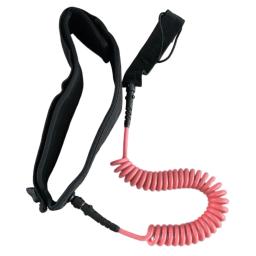 Coiled Safety Board Leash, elástico máximo, comprimento até 10 pés, ajustável para surf, iniciante, prática de fornecimento - Image 2