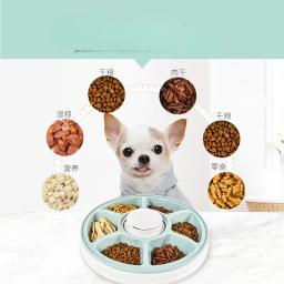 Alimentador automático do animal de estimação com sincronismo redondo, elétrico Dry Food Dispenser para cão e gato, 6 refeições, 6 grades, 24 horas Feed, Pet Supplies - Image 2