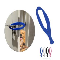 Trava de porta ajustável Pet Porta Gato, Para manter o cão fora das caixas de lixo e comida, Rolha flexível para cães, 1 pc - Image 1