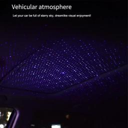 Carro ajustável telhado estrela luz noturna, projetor atmosfera, usb, led, interior, decorativo, dj, natal, 1pc - Image 4