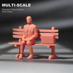 Figura em miniatura masculina, Personagens de filme, Adereços modelo, Fotografia Criativa, Coleção Display, Decoração, 1/87, 1/64, 1/43, 1/24 - Image 3
