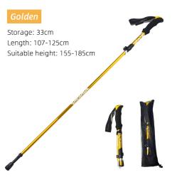 Bastão de trekking dobrável para acampamento, 5 seções, portátil, caminhada, para idosos nórdicos, telescópico, fácil de colocar no saco, 1 peça - Image 6