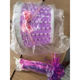 Guiador de bicicleta e scooter com borla e cesta trançada para crianças, cesta tecida, acessórios de bicicleta, flâmula, rosa, crianças - Image 4