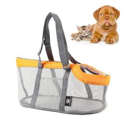 Bolsa de transporte para cães pequenos, malha de gato, filhote respirável, sacola de transporte gatinho, dobrável ao ar livre Travel Pet Bag, Pet Shop - Image 1