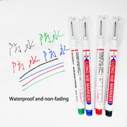 6 pçs/set 20mm buraco profundo longo nib cabeça marcadores para metal perfurador caneta à prova dwaterproof água banheiro carpintaria decoração multi-purpose - Image 4