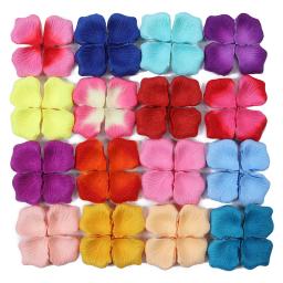 Reutilizáveis seda tecido rosa pétalas para decoração de mesa, flores artificiais, casamento, namorados, festa, casa, 100pcs - Image 1