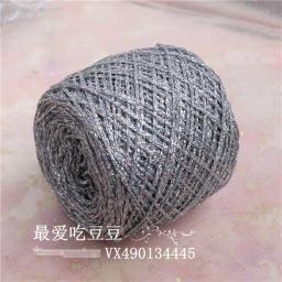 Fio Metálico Colorido para Crochet, Fio Metálico para Suéter, Cachecol, Chapéu, Saco Artesanal, Glitter Dourado e Prata, Único, 100g por Lote - Image 6