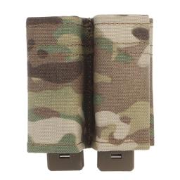 Molle Tactical Double Mag Pouch, Tiro ao ar livre Mag Carrier, Caça Airsoft Acessórios, CS Wargame, 9mm, Rápido - Image 1