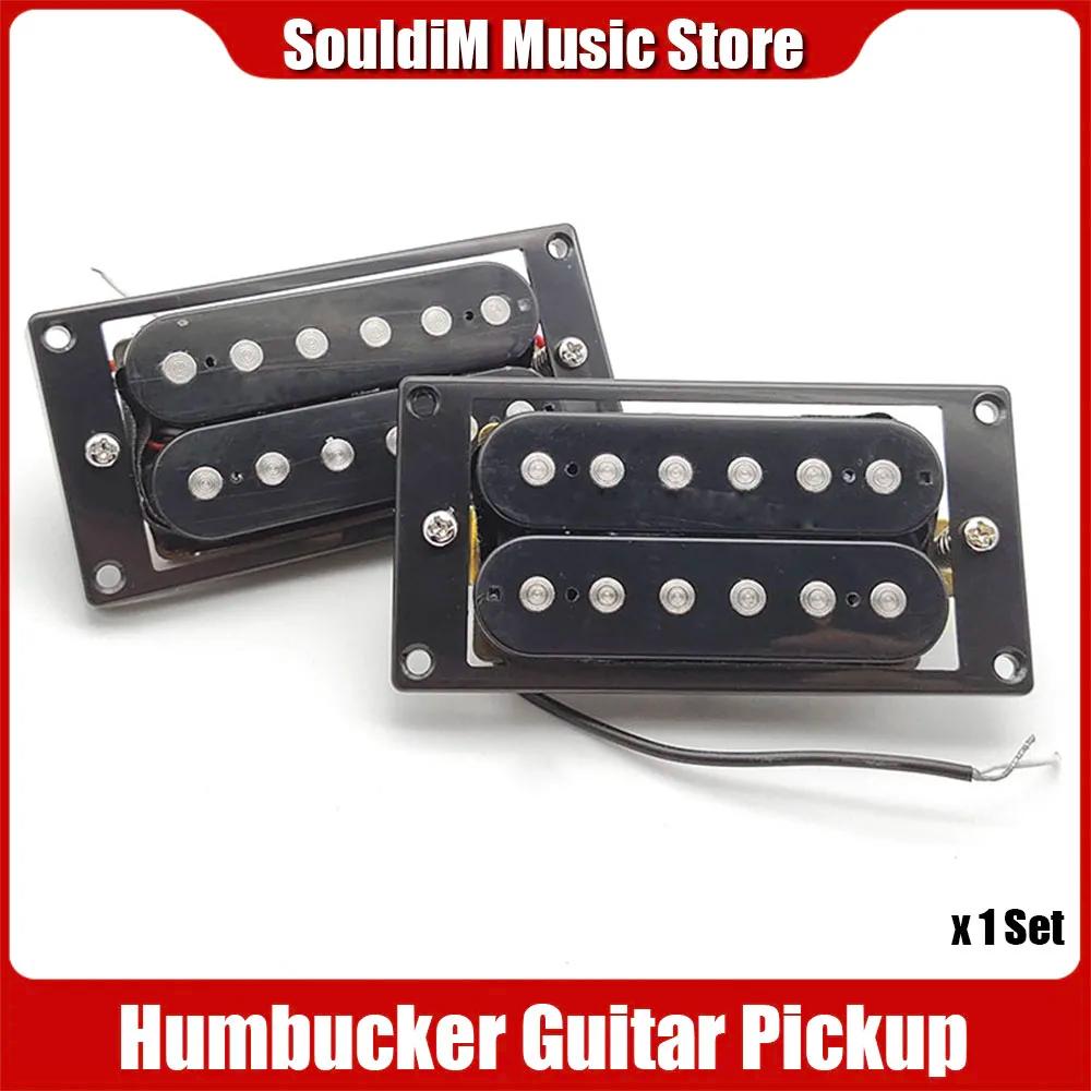 Captador Humbucker para guitarra elétrica, conjunto de captadores pescoço e ponte, captadores de bobina dupla, peças e acessórios de guitarra, 1 conjunto - Image 1