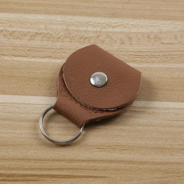 Suporte de Couro Genuíno para Guitarra com Porta-Palhetas e Plectro de Alta Qualidade