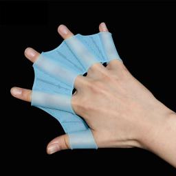 Nadadeiras de silicone para homens e mulheres, luvas de dedo, equipamento de pás, dedo nadadeira, esporte de piscina, treinamento profissional, criança - Image 2