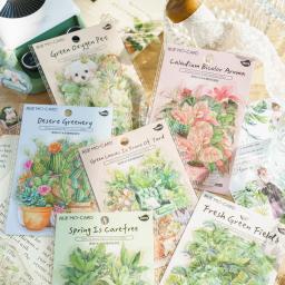 Impermeável Vintage Botânico Samambaia Folha Adesivos Set, Transparente PET Plant, Scrapbook Adesivos para DIY Jornal Decoração, 30 pcs - Image 3