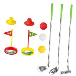 Crianças conjunto de golfe presente meninos meninas para 3 4 5 6 anos de idade meninos meninas com 3 clube de golfe brinquedos educativos de golfe conjunto para brinquedos de bola interior - Image 3