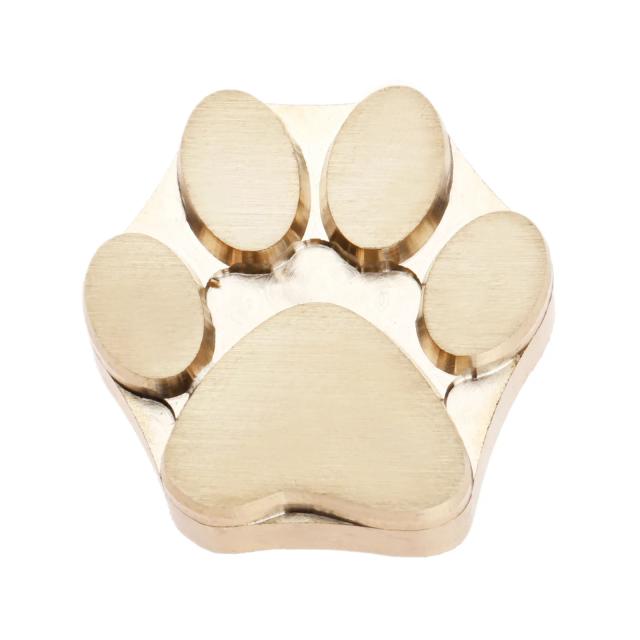 Carimbo de Pata de Urso em Latão para Relevação Térmica - Ferramenta de Marca de Madeira 2/4/5/6cm para Artesanato, 1 Peça
